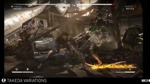Mortal Kombat X - Takeda Gameplay (Variations)