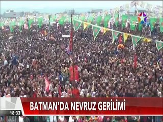 Batman'da nevruz gerilimi çocuklar sivil polis aracını ateşe verdi