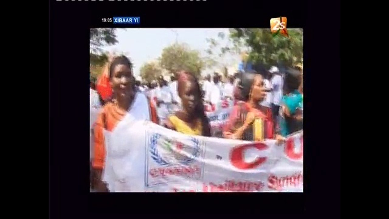 la marche du CUSEMS Cadre unitaire syndical des enseignants du moyen- Secondaire
