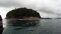 Ilha do Tesouro, Moai Gigante da Ilha da Páscoa, Praia Secreta, Peixes Venenosos, Navegação no Arquipélago da Almada, 25 milhas submarinas, Marcelo Ambrogi, Ubatuba, SP, Brasil, (60)