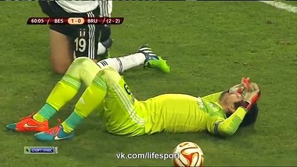 Besiktas 1-3 Club Brugge (All Goals and Highlights) Europa League - 19.03.2015