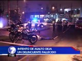 Intento de asalto deja un delincuente fallecido en Barrio Cuba