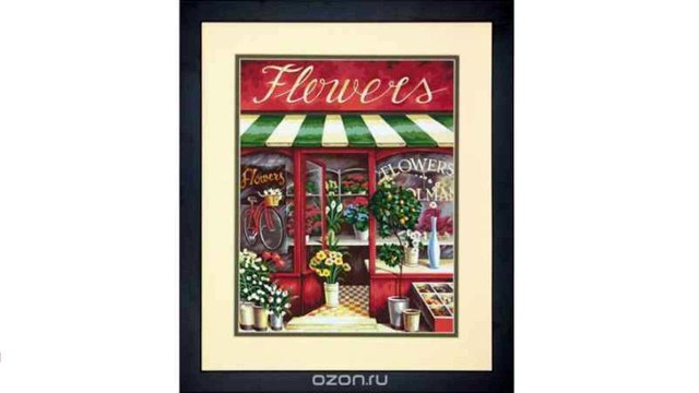 Набор для раскрашивания Paint Works Цветочный магазин , 27,9 см х 35,5 см. DMS-73-91442