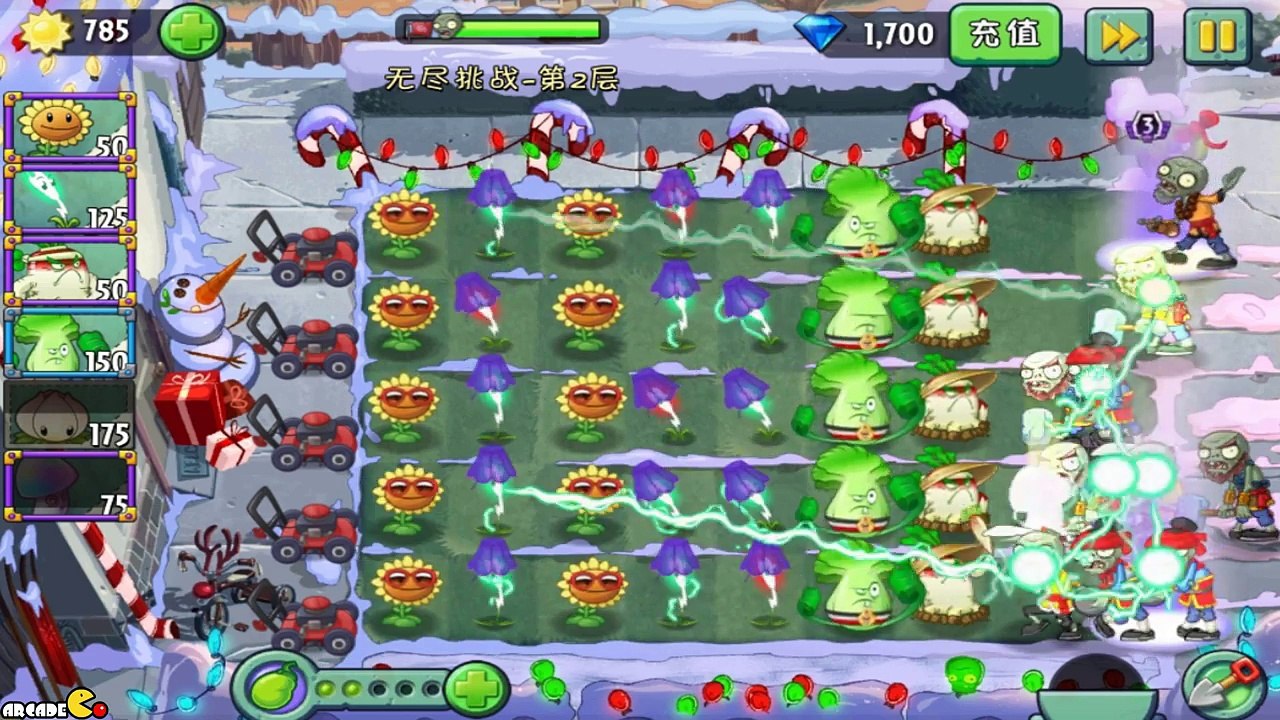 Plants Vs Zombies 2  Epic Failed Daily Endless Challenge All World Zombies! ( China Version)