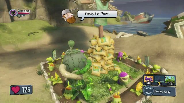 Plants Vs. Zombies Garden Warfare - King Cobra Chomper vs Zomboss Gargangtuar and Zombomb Boss