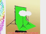 ePhoto PHOTO STUDIO PORTRAIT COMPLETE LIGHTING KIT WITH 6x9' CHROMAKEY BACKDROP AND COMPACT