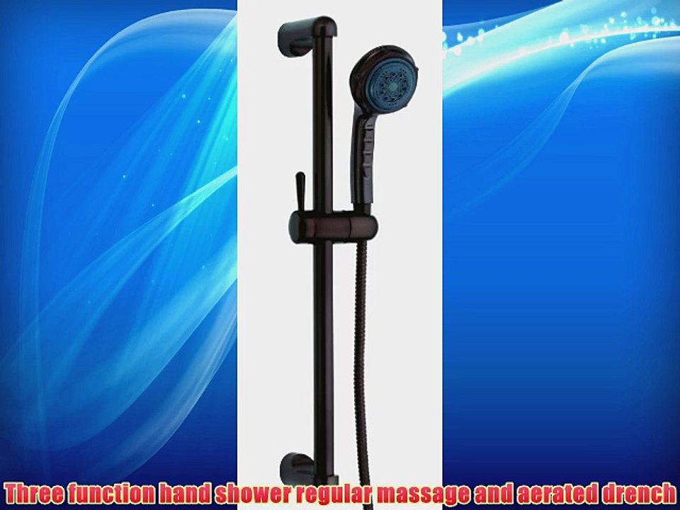 Danze D465005RB Three Function Hand Shower with 24-Inch Slide Bar Oil Rubbed Bronze