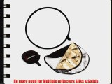 Norman #CRK-22 22 5-in-1 Collapsible Disc Reflector Translucent White Black Silver Gold.