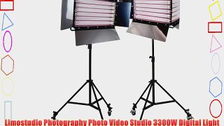 Limostudio Photography Photo Video Studio 3300W Digital Light Fluorescent 6-Bank Barndoor Light