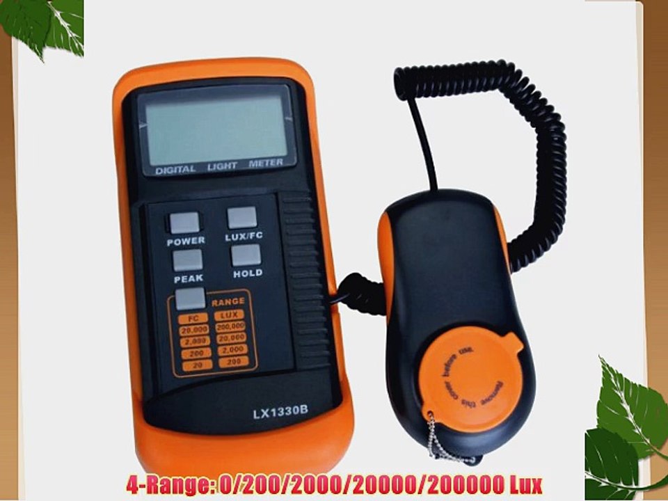 Dr.Meter Digital Illuminance/Light Meter LX1330B  0 - 200000 Lux Luxmeter