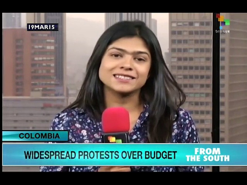 Colombia: Workers protest budget cuts