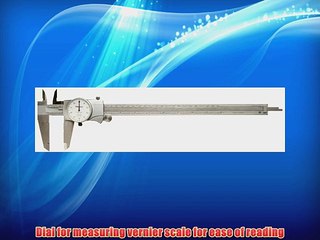 Mitutoyo 505-677 Dial Calipers Inch White Face for Inside Outside Depth and Step Measurements