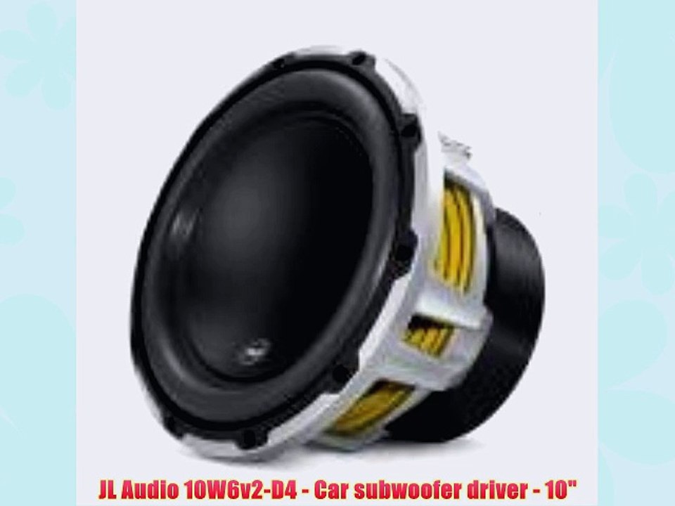 JL Audio 10W6v2-D4 - Car subwoofer driver - 10