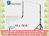 LimoStudio 10' x 8.5' Background Stand Backdrop Support System Kit   10' x 10' 100% Cotton