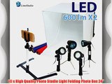 LimoStudio Table Top Photography Studio Tent Lighting Kit with 5500k 600 Lumen LED Lights Camera