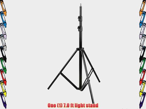 CowboyStudio 8051 Photo Basics 7.0-Foot Spring Cushied Heavy Duty Light Stand