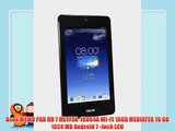 Asus MEMO PAD HD 7 ME173X-1G064A WI-FI 16GB MEDIATEK 16 GB 1024 MB Android 7 -inch LCD