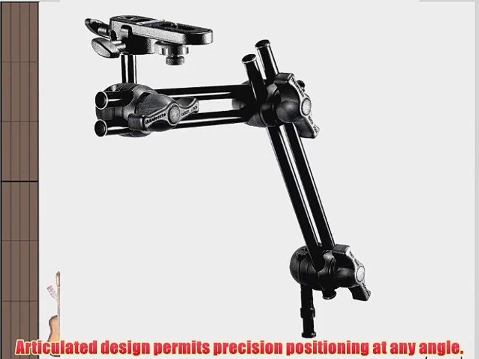 Manfrotto 396B- 2 2- Section Double Articulated Arm with Camera Bracket