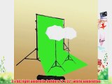 ePhoto T69green/bag Continuous Lighting Green Screen Studio Kit with Carrying Bag with 6x9