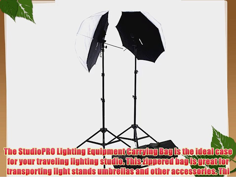 StudioPRO Double Off Camera Speedlight Flash Shoe Mount 33'' White Black Umbrella Brolly Softbox