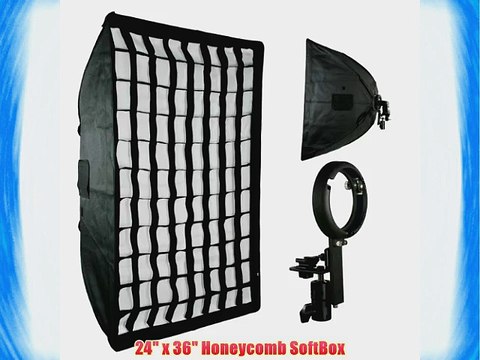 ePhoto Off Camera HoneyComb Grid Large Softbox For Nikon Canon Speedlight SB800 SB900 430EX