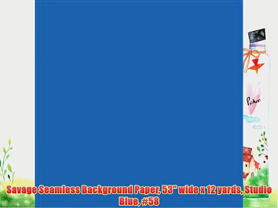 Savage Seamless Background Paper 53 wide x 12 yards Studio Blue #58