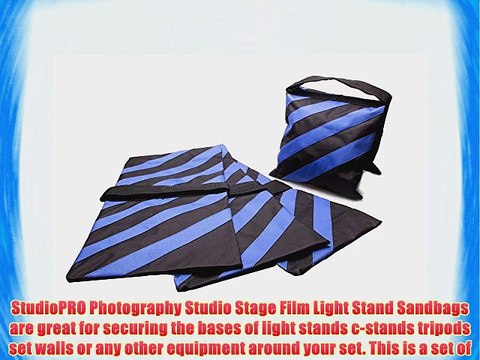 StudioPRO Four Blue Photography Photo Video Studio Stage Film Light Stand Sandbags