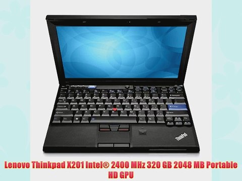Lenovo Thinkpad X201 Intel? 2400 MHz 320 GB 2048 MB Portable HD GPU