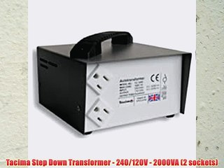 Tacima Step Down Transformer - 240/120V - 2000VA (2 sockets)