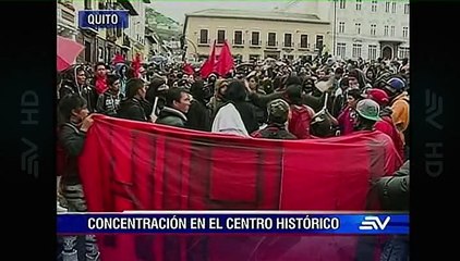 La manifestación terminó con incidentes en el Centro Histórico