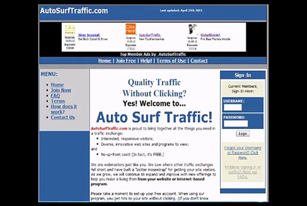 Best Traffic Exchange Site Auto Surf Traffic Exchange