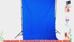 CowboyStudio Photography 10 X 20ft Chromakey Blue Muslin Backdrop with 10ft Crossbar/Heavy