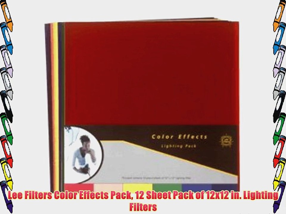 Lee Filters Color Effects Pack 12 Sheet Pack of 12x12 in. Lighting Filters