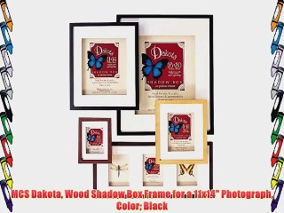 MCS Dakota Wood Shadow Box Frame for a 11x14 Photograph Color Black