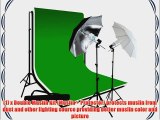 LimoStudio 700 Watt Photography Studio Lighting Kit 10 feet x 10 feet Black White Green Chromakey