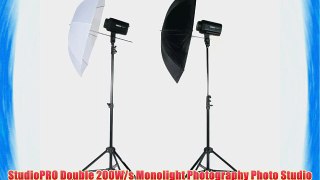 StudioPRO Double 200W/s Monolight Photography Photo Studio Strobe Flash 33 Translucent Soft