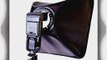 CowboyStudio Photo / Video 16 inch Speedlight Flash Softbox with L-Bracket Shoe Mount and Carry