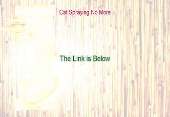 Cat Spraying No More Review [Watch my Review]