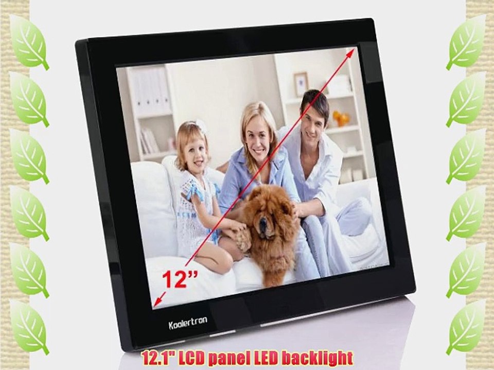 Koolertron 12.1 Inch LCD Widescreen(4:3) Digital Photo Frame 1024*768 Resolution