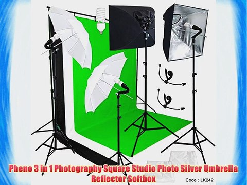 Linco Pheno Studio Lighting Studio Softbox Umbrella Reflector (3 in 1) Photography 9x10 feet