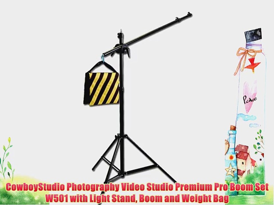 CowboyStudio Photography Video Studio Premium Pro Boom Set W501 with Light Stand Boom and Weight