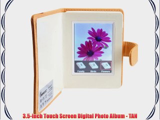 3.5-inch Touch Screen Digital Photo Album - TAN