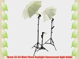 Cowboystudio Photography/Video Studio Umbrella Continuous Lighting Kit With Three Day Light