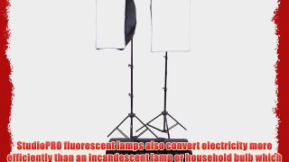 StudioPRO Photography Photo Video Studio Continuous Two Light 4 Socket AC Power Light With