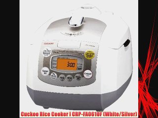 Cuckoo Rice Cooker l CRP-FA0610F (White/Silver)