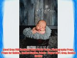 Steel Gray FUR Newborn Baby Photo Props Photography Props Props for Babies Basket Stuffer Fabric
