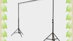 CowboyStudio Photography Photo Backdrop Support System Crossbar with 2x 7 ft Stands and a 10ft
