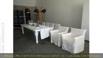 MILANO,    GERVASONI, TAVOLO GRAY 33   SET SEDIE GHOST EURO 4.550