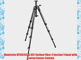 Manfrotto MT057C4-G 057 Carbon Fiber 4 Section Tripod with Geared Center Column