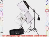 CowboyStudio 2000 Watt Digital Video Lighting kit with Boom for Video and Digital Photography